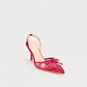 Fashion Nova Red Lace Heels